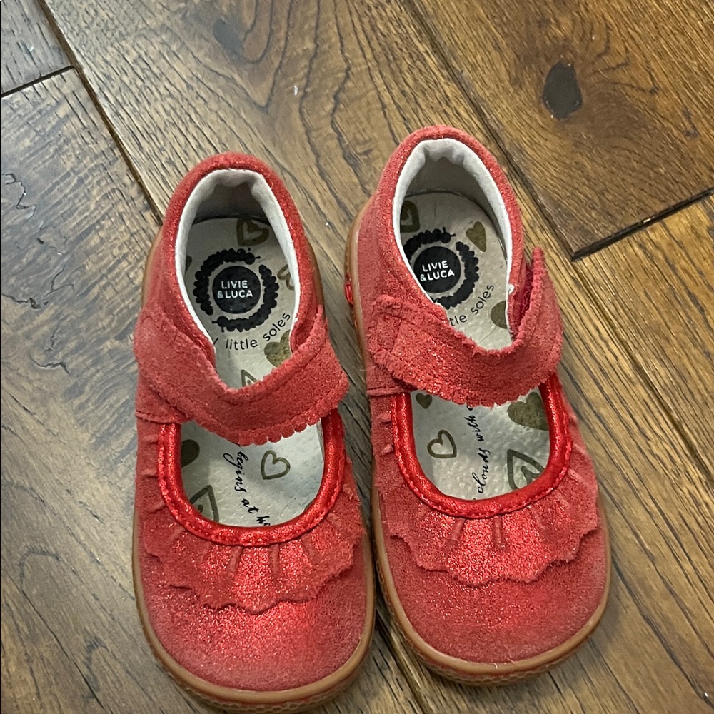 Livie & Luca Sparkly Red Dress Shoes